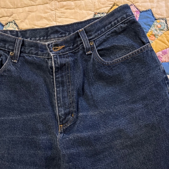 Women's L.L Bean Denim Jeans Double L Relaxed Fit High Rise 14P - Picture 6 of 11